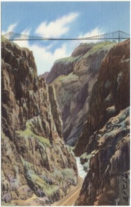 The Royal Gorge and the world's highest suspension bridge, Colorado