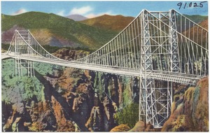 Suspension bridge over the Royal Gorge, Canon City, Colorado.