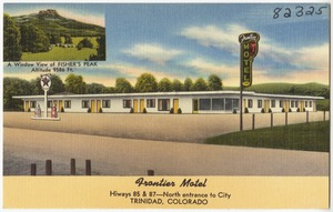 Frontier Motel, Hiways 85 & 87 -- North entrance to city, Trinidad, Colorado