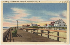 Looking south from boardwalk, Bethany Beach, Del.
