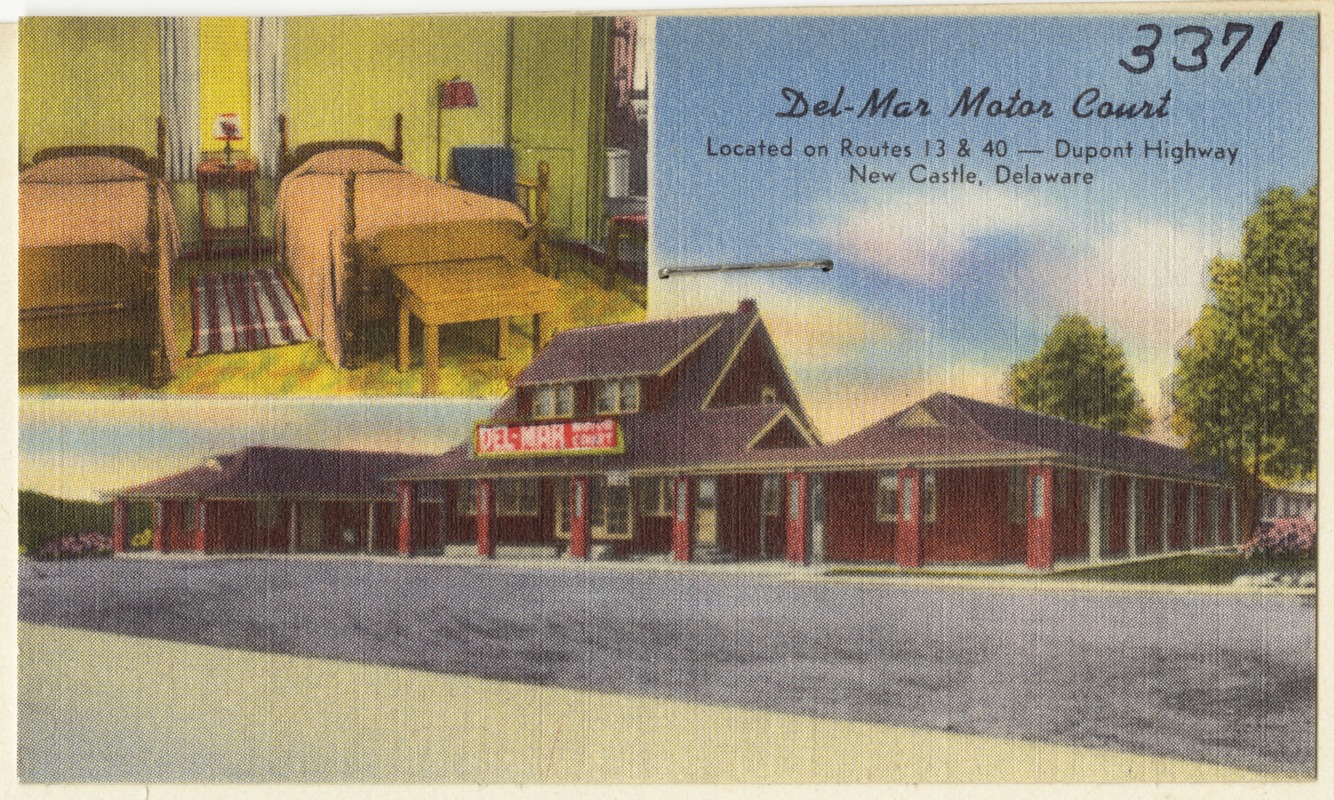 Del-Mar Motor Court, located on Route 13 & 40 -- Dupont Highway, New Castle, Delaware