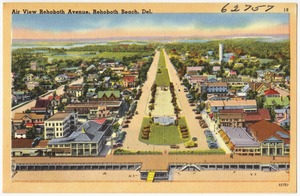 Air view Rehoboth Avenue, Rehoboth Beach, Del.