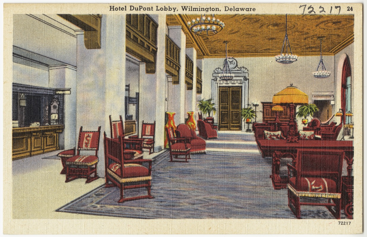 Hotel DuPont lobby, Wilmington, Delaware