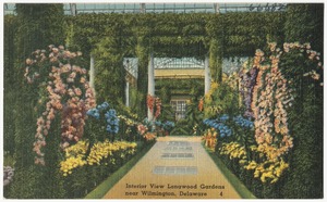 Interior view of Longwood Gardens near Wilmington, Delaware