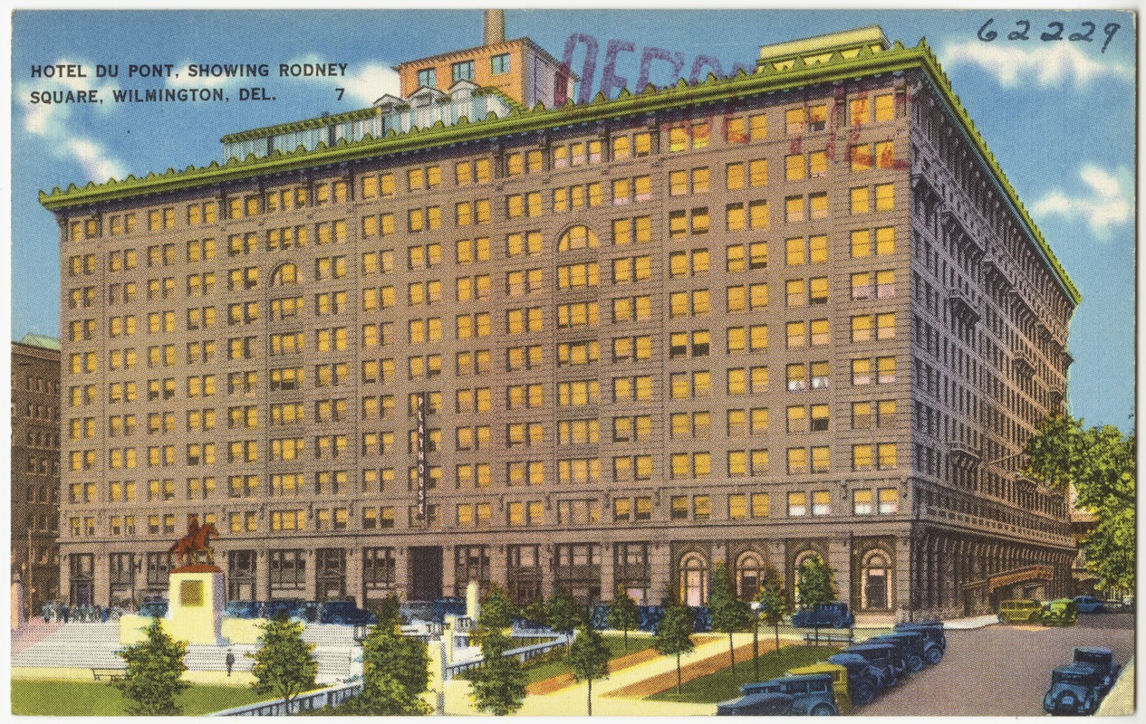 Hotel Du Pont, showing Rodney Square, Wilmington, Del.