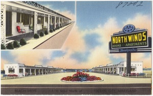North Winds, Beach Drive... I-7/10 miles north of... Ocean City, Maryland