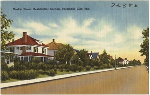 Market Street, Residential Section, Pocomoke City, Md.