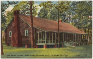 Club house on golf course along Pocomoke River, Pocomoke City, Md.