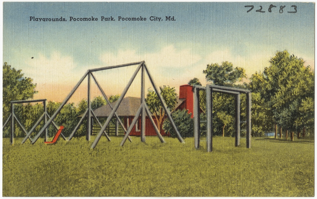 Playgrounds, Pocomoke Park, Pocomoke City, Md.