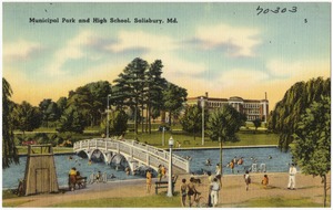 Municipal park and high school, Salisbury, Md.