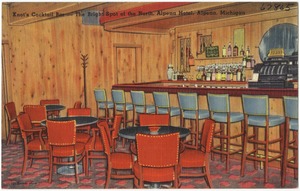 Knot's Cocktail Bar -- the bright spot of the north, Alpena Hotel, Alpena, Michigan