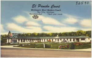 El Pancho Court, Michigan's most modern court, Bay City, Michigan