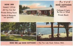 Rose Inn and Rose Cottages -- Paw Paw Lake Road, Coloma, Mich.