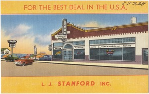 For the best deal in the U.S.A., L. J. Stanford, Inc., 13039 Michigan Ave., Dearborn, Mich.