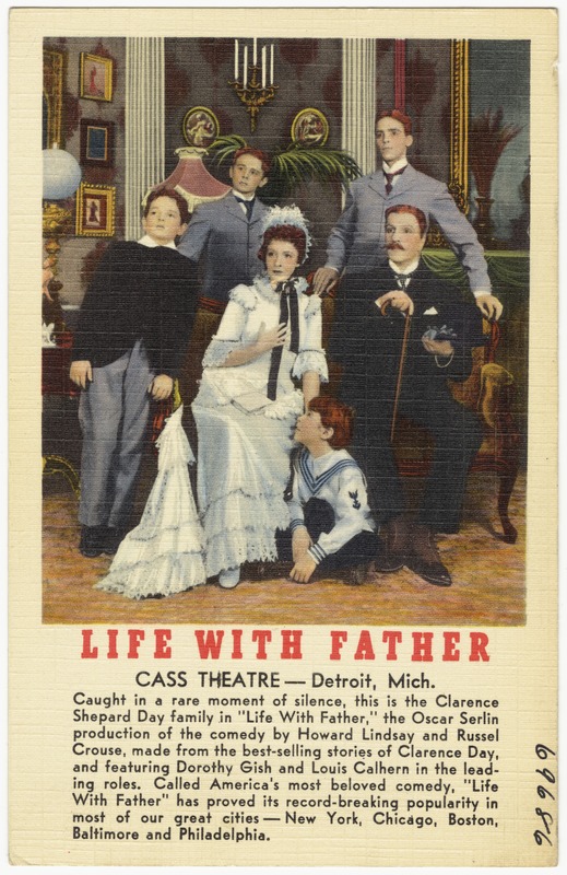 Life with Father, Cass Theatre -- Detroit, Mich.