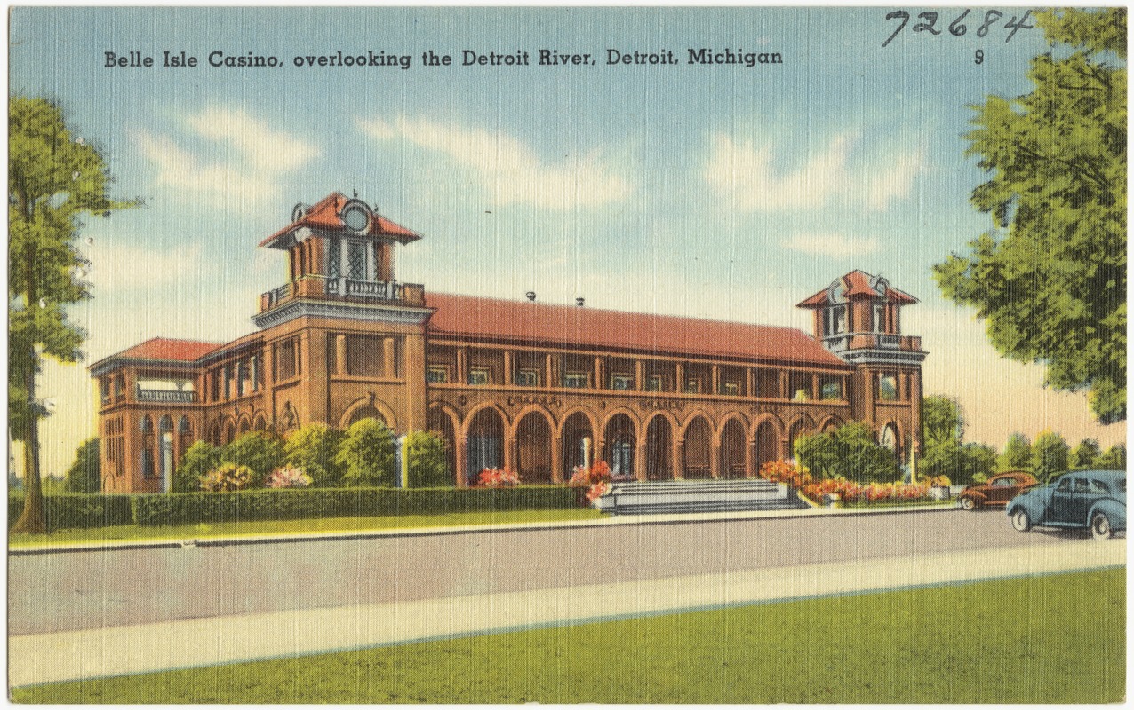 Belle Isle Casino, overlooking the Detroit River, Detroit, Michigan