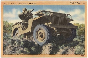 Jeep in action at Fort Custer, Michigan