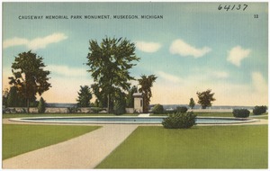 Causeway Memorial Park Monument, Muskegon, Michigan