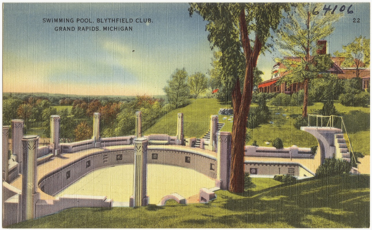 Swimming pool, Blythfield Club, Grand Rapids, Michigan