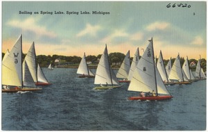 Sailing on Spring Lake, Spring Lake, Michigan