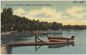 Shore-line at Oakwood, Klinger Lake, Sturgis, Michigan