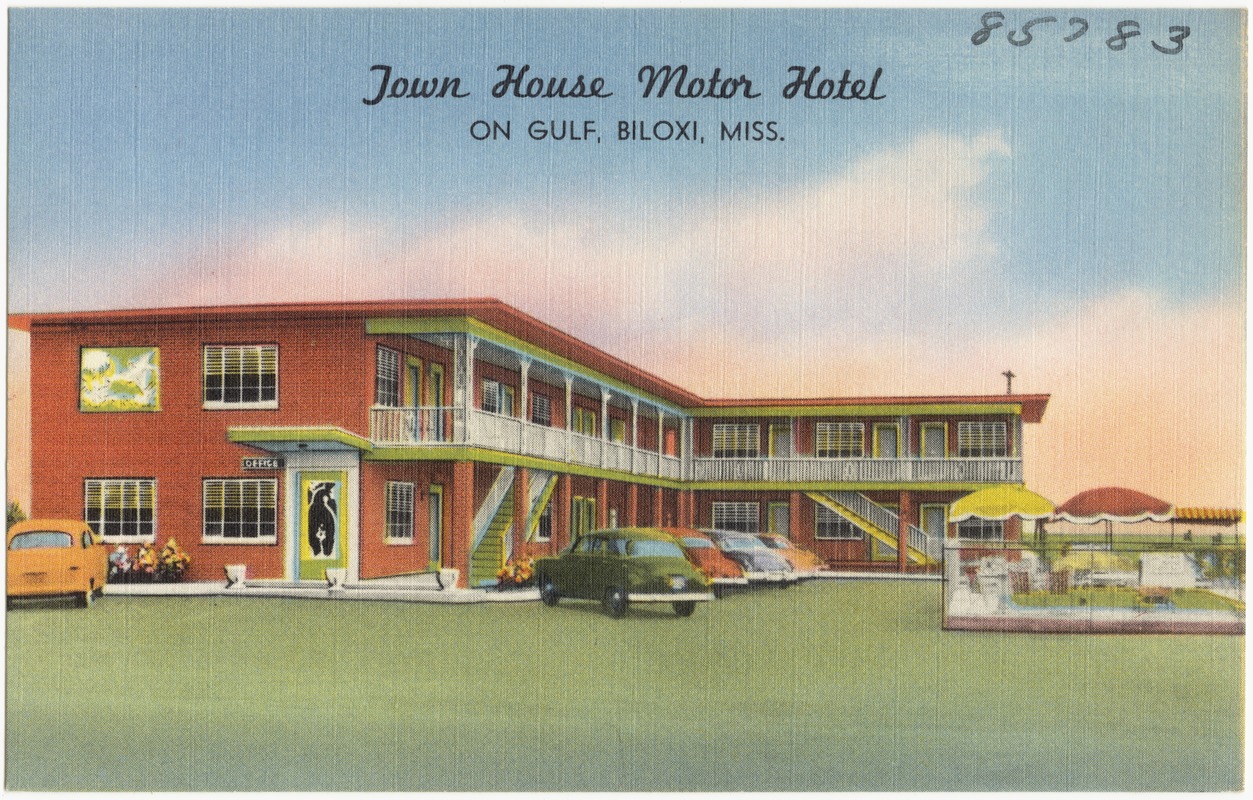 Town House Motor Hotel, on gulf, Biloxi, Miss.