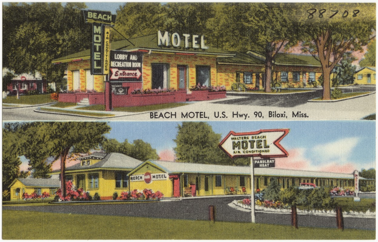 Beach Motel, U.S. Hwy. 90, Biloxi, Miss.