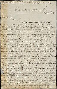 E.A. Gibbes, Rosemont, near Adams Run, S.C., autograph letter signed to Ziba B. Oakes, 29 January 1857