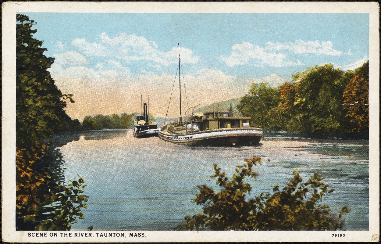 Scene on the river, Taunton, Mass.