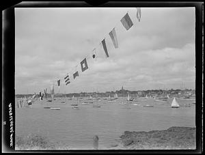 Marblehead, marine, maritime flags and boats