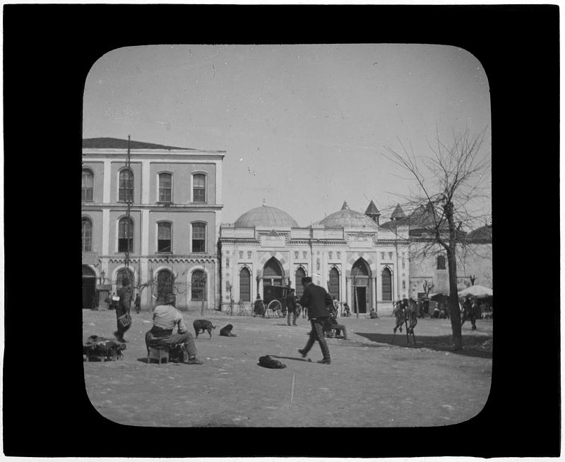 Turkey. Constantinople. A square in Stamboul Pigeon Mosque