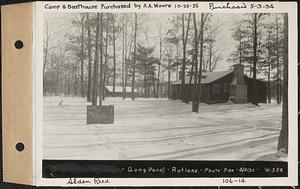Worcester Academy, Alden Reed, camp, Long Pond, Rutland, Mass., Feb. 9, 1932