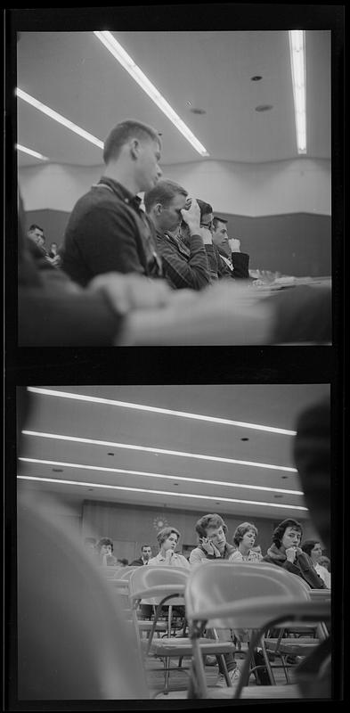 Audience at the Student Council candidates for president debate