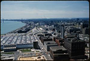 Buildings by Detroit River, Detroit, Michigan