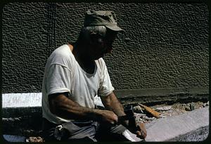 Stoneworker, Athens, Greece