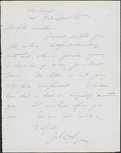 Letter from John D. Long to Zadoc Long and Julia D. Long, December 11, 1865