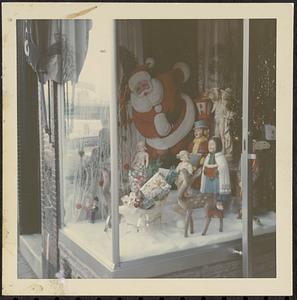 Christmas display in shop window, Boston