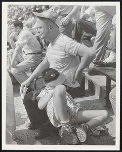 Jimmie Foxx and Ted Williams talk with man in stands at Fenway - Digital  Commonwealth