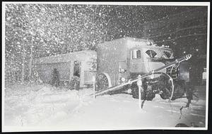 Streetcar Derailed Beacon St. Near Coolidge Corner