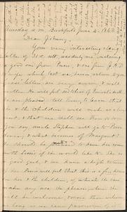 Letter from Zadoc Long to John D. Long, June 4, 1868