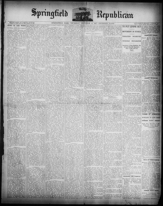 Springfield Weekly Republican - Digital Commonwealth