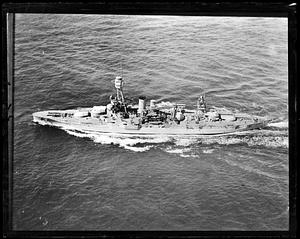 Unidentified warship from above