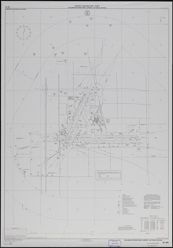 Airport obstruction chart, OC 662, McCarran International Airport, Las Vegas, Nevada
