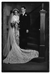 Wedding, daughter of Mrs. Richard Howard taken at Presentation Church Oak Sq. Brighton