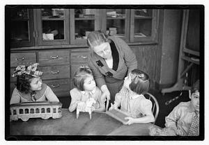 Mabel Adams, principal of Horace Mann School