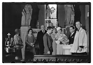 Baptism, Jesús and Maude Sanromá in background