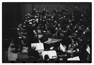 Orchestra performance, Boston Symphony Hall