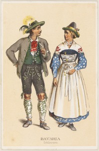 German peasant costumes - Bavaria Schhersee