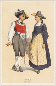 German peasant costumes - Tyrol Zillerthal