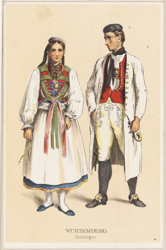 German peasant costumes - Wurtemberg Betzingen